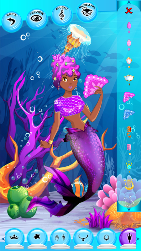 Mermaid Princess Dress up Game html5