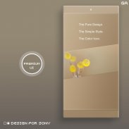 LITTLE™ XPERIA Theme | Brown screenshot 2