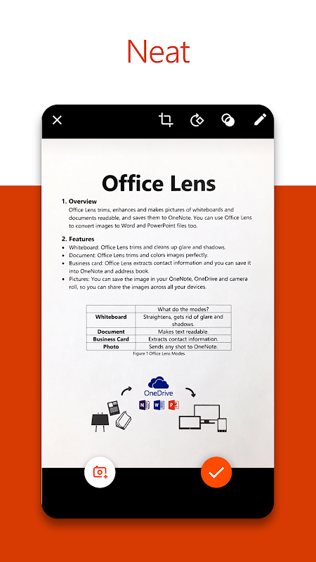 Office lens onenote free