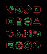 Nambula Watermelon - Lines Icon Pack screenshot 2