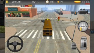 Schoolbus ड्राइविंग 3 डी सिम 2 screenshot 6