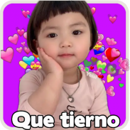 Stickers de la Niña Coreana Animados para WhatsApp screenshot 4