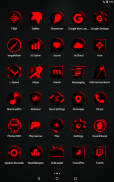 Flat Black and Red Icon Pack v4.7 ✨Free✨ screenshot 7