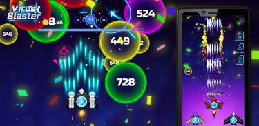 Virus Blaster - Number Balls Shooting game screenshot 0