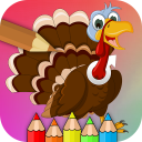 Thanksgiving - Coloring Book Icon
