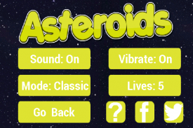 Asteroids screenshot 0