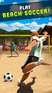 Dispara y Gol - Juego de Fútbol Playa screenshot 3