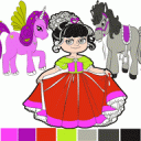 Magical world of princess:Coloring Book Icon