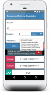 Interest and Compound Interest Calculator screenshot 1