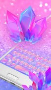 Purple Crystal Keyboard Theme screenshot 0