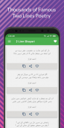 2 Line Shayari - 2 Line Urdu Poetry screenshot 2