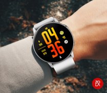 Orange Fire XL Watch Face screenshot 2