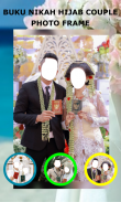 Book Wedding Hijab Couple Photo Frame screenshot 1