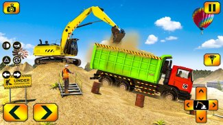 Sand Excavator Truck Driving Rescue Simulator game screenshot 0