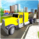 Truck Driver Cargo Transporter Icon