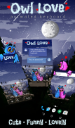 Owl Love Keyboard & Wallpaper screenshot 4