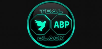 Flat Black and Teal Icon Pack Free