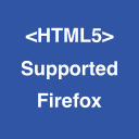 HTML5 Supported for Firefox -Check browser support Icon