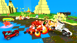 Blocky Car Crash Royale screenshot 4
