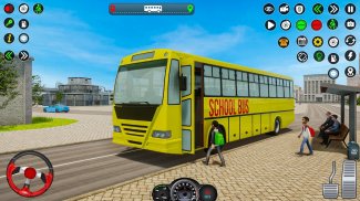 Autobús escolar que conduce 3D screenshot 7