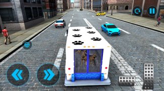 Police Dogs Van Driver Games screenshot 0