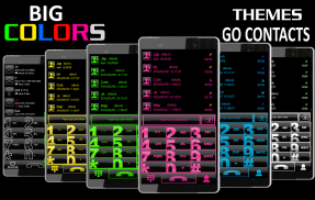 THEME GO CONTACTS BIG YELLOW screenshot 1