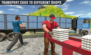 Supermarket Egg Transport Truck Driver Sim 2019 screenshot 2