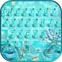 Blue Rose Butterfly keyboard Icon