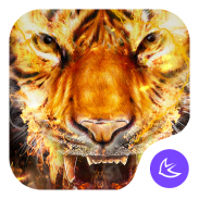 Api Keren Harimau - APUS Launcher Tema Gratis screenshot 4