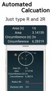 Circle Area Circumference Calc screenshot 5