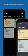 Dark Note: Checklists & Budget screenshot 0