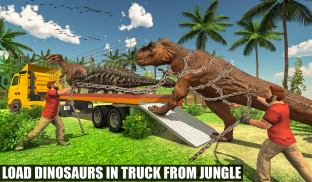Off-Road Jurassic Zoo World Dino Transport Truck screenshot 2