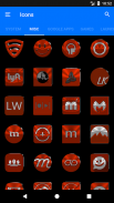 Red Orange Icon Pack screenshot 10