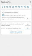 NumbersPro: professional random number generator screenshot 1