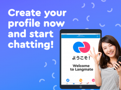 Langmate – Chat-elj japánokkal screenshot 1