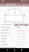 Calculation of roofs screenshot 0