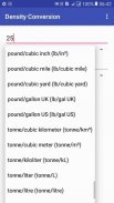 Density Conversion: ft lbs to kg m kg/cm³ g/cm³ screenshot 4