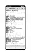 English Names and Meanings screenshot 0