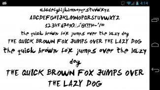 Fonts for FlipFont 50 Brush screenshot 2