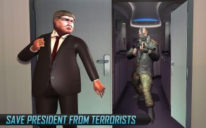Presiden pesawat membajak agen rahasia game FPS screenshot 5
