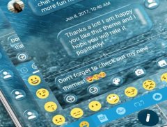 SMS Messages Bubble Rain Theme screenshot 1