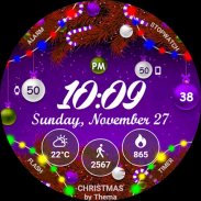 Christmas Lights Watch Face screenshot 5