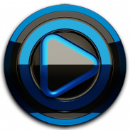 Poweramp skin Black Blue screenshot 13