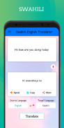 Swahili - English Translator Free screenshot 1