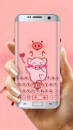 Cute pink pig keyboard screenshot 2