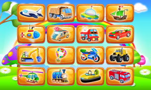 Cars and vehicles puzzle screenshot 0