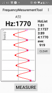 Frequency measurement app screenshot 1