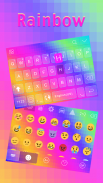 ثيم لوحة المفاتيح Rainbow screenshot 4