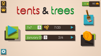 Tendas e Árvores quebra-cabeças screenshot 1