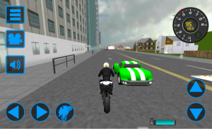 polícia 3D moto de condução screenshot 7